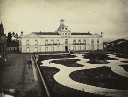 Municipal court building, Sao Paulo, Ferrez, Marc, 1843-1923, Photograph, 1880