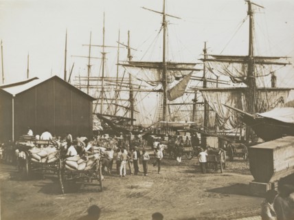 Santos railway station, Ferrez, Marc, 1843-1923, Photograph, 1885