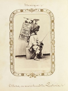 Album of Mexican and French cartes-de-visite, between 1861-1880