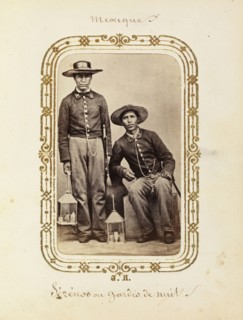 Album of Mexican and French cartes-de-visite, between 1861-1880