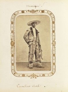 Album of Mexican and French cartes-de-visite, between 1861-1880