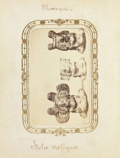 Album of Mexican and French cartes-de-visite, between 1861-1880
