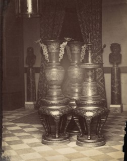 Beijing, Chinese vases and candlestick from the Summer Palaces, Beijing, Unknown, ca. 1862