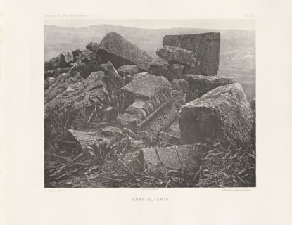 Arak-el-emir, Voyage d'exploration à la mer Morte, à Petra, et sur la rive gauche du Jourdain, Albert, Honoré Paul Joseph d