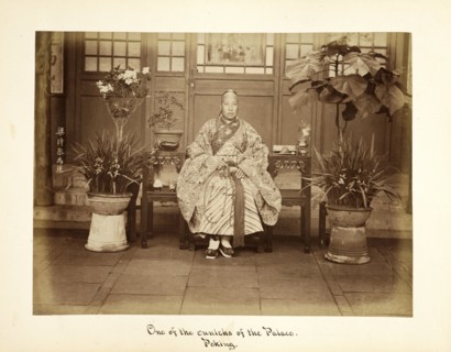 Peking, One of the eunuchs of the Palace, Peking, Portraits of Chinese court figures, Liang, Shitai, 1860-1879