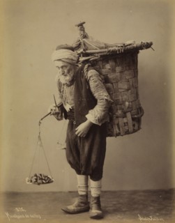 Marchand de dattes, orientalist photography, Sebah and Joaillier, ca. 1870