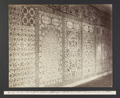 Un mur reretu de faiences polychromignes, orientalist photography, Abdullah frères, act. 1858-1900, 186