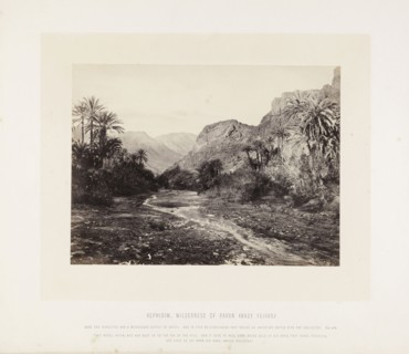 Rephidim, wilderness of Paran, Wady Feiran),orientalist photography, F. Frith, Good, Frank M., 1860s