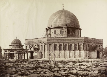 Mosque of Omar, orientalist photography, Bonfils, Félix, 1831-1885, 1880s