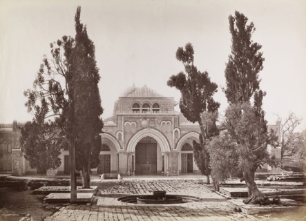 El-Aksa mosque, orientalist photography, Bonfils, Félix, 1831-1885, 1880s