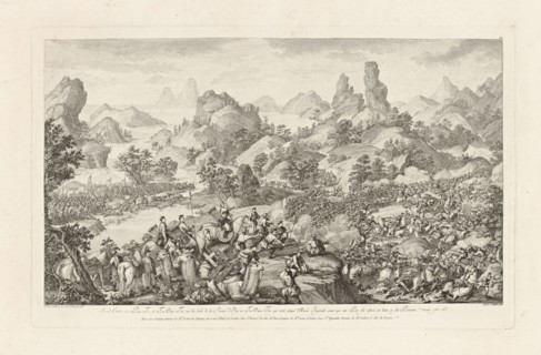 Second Combat entre PAN-TI et Ta-OUA-TSI, Conquêtes de l'empereur de la Chine, China, Helman, Isidore-Stanislas, 1743-1809