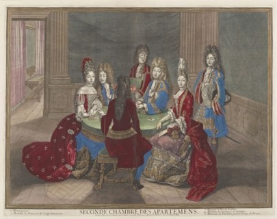 Seconde chambre des apartemens, Appartements de Versailles, Trouvain, Antoine, 1656-1708, engraving, etching, 1694-1698