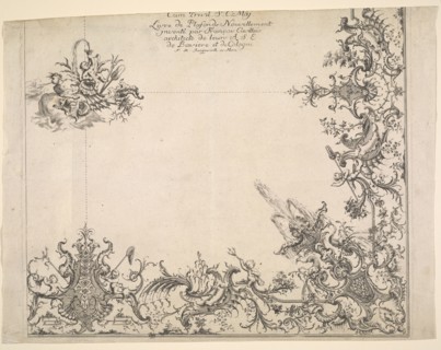 Ornament prints collection, Cuvillies, François d. Aeltere, 1695-1768, ca. 1740