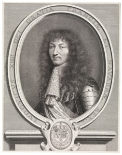 Ludovicus XIIII Dei gratia Franciae et Navarrae rex, Nanteuil, Robert, 1623-1678, Engraving, black-and-white, 1664
