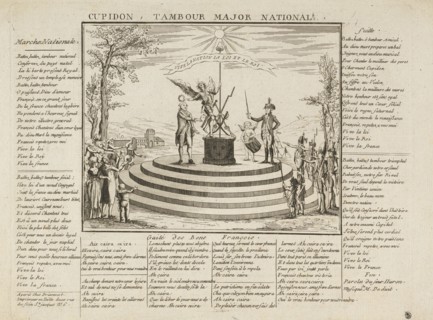 Cupidon, tambour major national, Prints of the French Revolution, 1774-ca. 1840, Etching, black-and-white, ca. 1790
