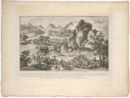 L'empereur va visiter les tombeaux de ses ancêtres, Conquêtes de l'empereur de la Chine and other images of the Chinese emperor