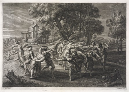 Dance of the Italian peasants, Bolswert, Schelte, ca. 1586-1659, Hendricx, Gillis, Rubens, Peter Paul, Sir, 1577-1640, Engraving