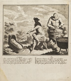 vertonende de vonderlyke ziekte bezwangerkeid en baring van Arlequin benevens de opvoeding van des zelfs Jongen Zoon