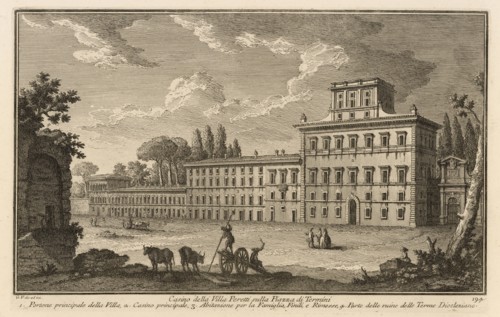 Casino della Villa Peretti sulla Piazza di Termini, Delle magnificenze di Roma antica e moderna, Vasi, Giuseppe, 1710-1782
