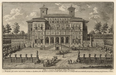 Villa, e Casino Borghese detta Pinciana, Delle magnificenze di Roma antica e moderna, Vasi, Giuseppe, 1710-1782, Engraving