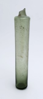 Oblong storage bottle, apothecary bottle perfume bottle bottle holder soil find glass, free blown and formed Oblong stock bottle