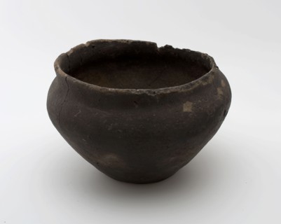 Conical shaped pot on stand with upright neck, Roman indigenous pottery, pot holder soil find ceramic pottery, hand shaped