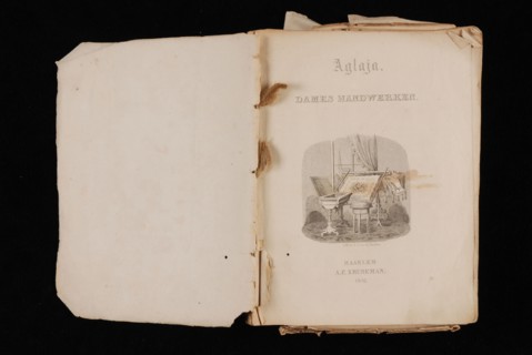 A.C. Kruseman, Book Aglaja. WOMEN'S HANDWORKS. with fashion illustrations and handicraft patterns, book information form paper