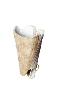 Dolls in ivory colored silk damask with lacing at the back and decorative cords, corset underwear doll clothing clothes toy
