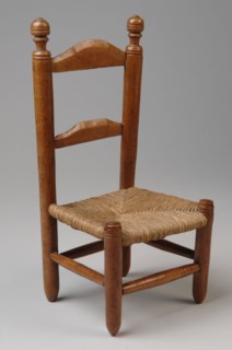 Te Poel, Miniature wooden kitchen chair, chair reclining furniture miniature toy relaxant model oak wood beech wood trim