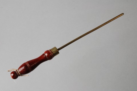 metal worker: Gresnich, Miniature folds from children's kitchen with red handle, folding kitchen utensils miniature model toy