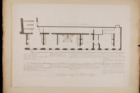 De Swart (artist), Map of the rooms around the parade bed of the corpse of Willem Karel Hendrik Friso (Willem IV)