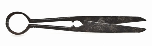 Pinch cutter with round eye and long narrow blades, pinch cutter scissor cutting tool soil find iron metal, Iron squeeze shears