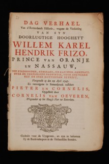 oud druk book information form paper, printed Day story of the 'Rotterdam history due to the choice of synonymous highness