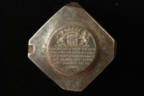 Stamp (set) for medals from the vroedschap van Rotterdam town council in 1705, punch stamp stamp steel, bas relief Stamp