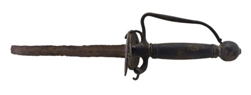 Military ornaments from the first half of the eighteenth century, ornamental sword sword weapon weapon fragment soil found