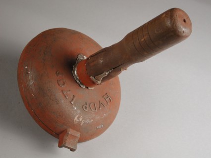 Hendrik van der Pol, Two-piece bronze mold for dish of sconce, with initials HVDP and 1765, mold casting tool tools equipment