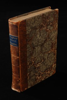 Treating deaths, old print book information form paper cardboard leather, printed Lykreden by David Barrau Anth. Son Te