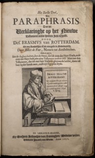Luninghen, Machtelt Aelbrechts van, ERASMUS, DESIDERIUS. Declaration on the New Testament of our Lord Jesus Christ, old-print