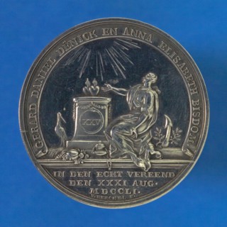 Theodoor Victor van Berckel (Den Bosch 1739 - Den Bosch 1808), Medal on the 25th wedding anniversary of Gerard Daniël Denick