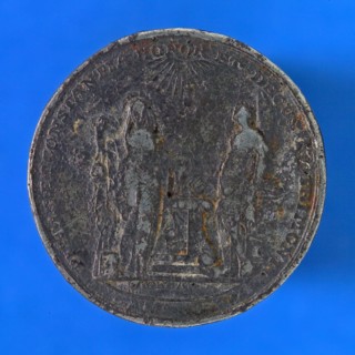 J.M. Lageman, Medal on the 50-year marriage of Wicher Wichers and Wibbina Clara Smith, wedding medal medal medallion soil