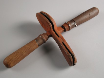 Two-piece bronze mold for spoon, cast molding tools tool base metal bronze wood, final product, cast Two-piece bronze mold