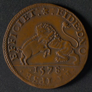 Medal on the offer of the stadholdership to the Prince of Orange, jeton utility medal medal exchange buyer, David who meets
