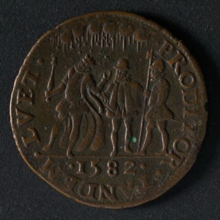 Bill on the attack by Jean Jauréqui on the Prince of Orange, jeton utility medal medal exchange buyer, Jean Jauréqui shoots