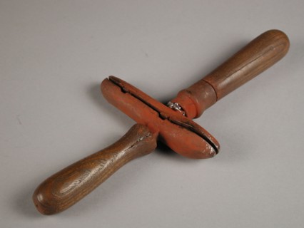 Two-piece bronze mold for spoon, cast molding tool tools base metal bronze, cast Two-piece bronze mold for pouring small spoon