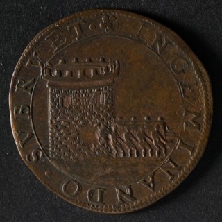 Bill on the Spanish and States armies facing each other at Silvolde and Bislich, jeton utility medal medal exchange copper