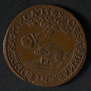 Medal on the alliance with France and England against Spain, jeton utility medal medal exchange buyer, fortitude and belief