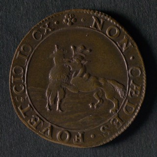 Medal on the murder of Henry IV, jeton utility medal medal exchange buyer, Two pigeons on open bible