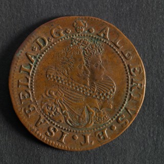 Medal on the successful Spinola vendors in the Paltz, jeton utility medal medal exchange buyer, bustle Albertus and Isabella