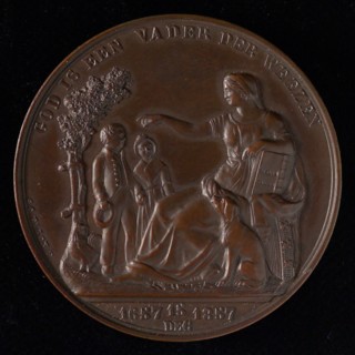 Samuel Cohen Elion, Medal on the 200th anniversary of the Diaconie Orphanage of the Dutch Reformed Church in Amsterdam, penning
