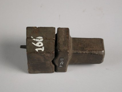 Three-piece bronze mold for crane, mold casting tools tool kit base metal bronze, molded turned Three-piece bronze mold